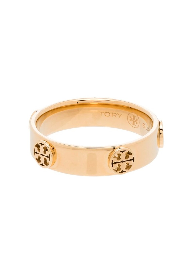 Tory Burch multi-logo band ring