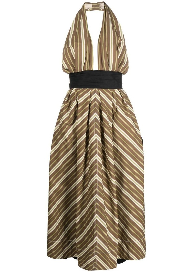 Tory Burch halterneck striped dress