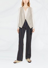 Tory Burch high-waisted stripe-pattern trousers
