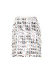 Tory Burch Hollis linen and cotton-blend skirt
