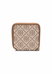 Tory Burch jacquard-logo all around-zip wallet