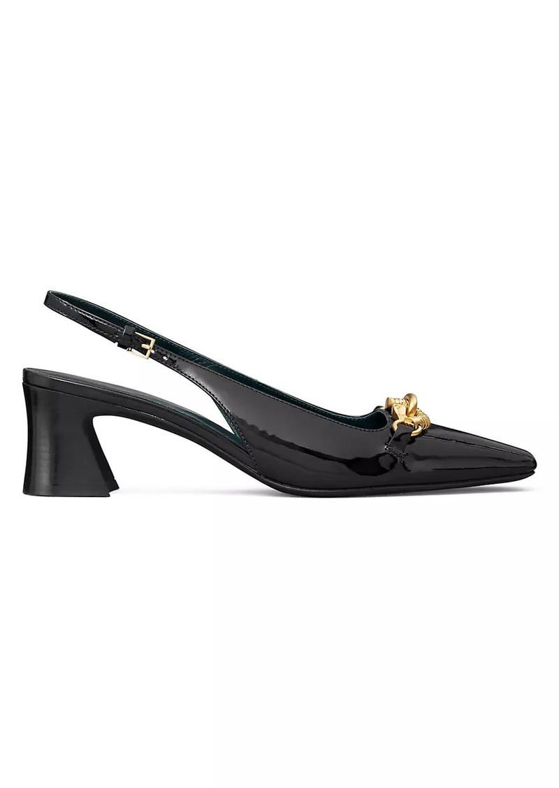 Tory Burch Jessa Leather Slingback Pumps