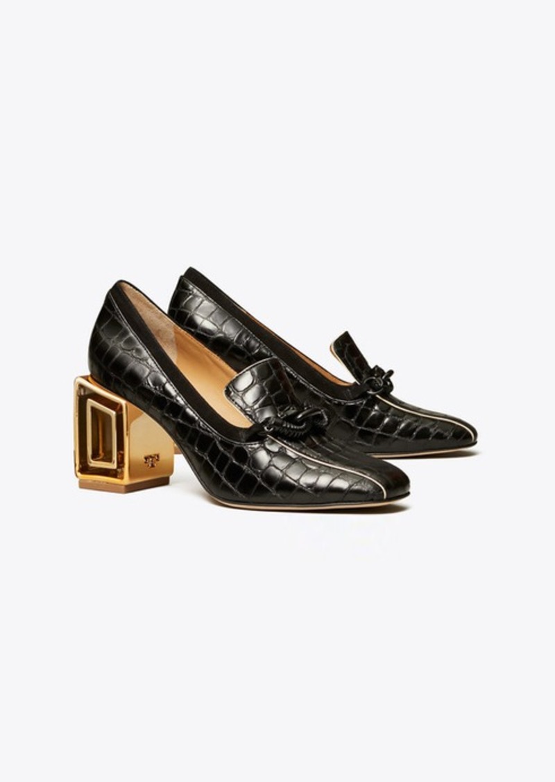 Tory Burch Jessa Metal-Heel Loafer Pump | Shoes