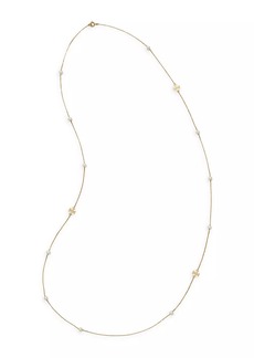 Tory Burch Kira 18K Gold-Plated & Cultured Pearl Long Necklace