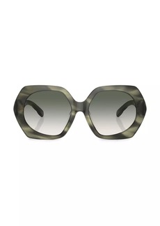Tory Burch Kira 55MM Oversized Geometric Sunglasses