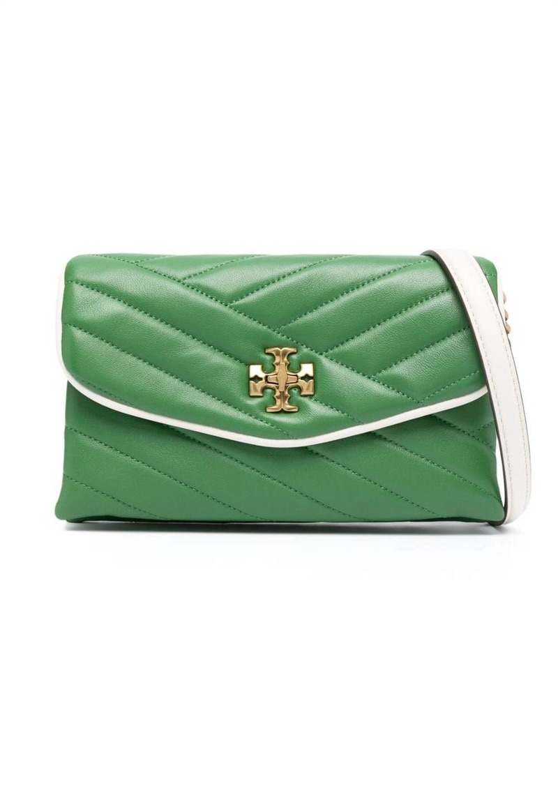 Tory Burch Kira Chevron Pop Edge Chain leather wallet