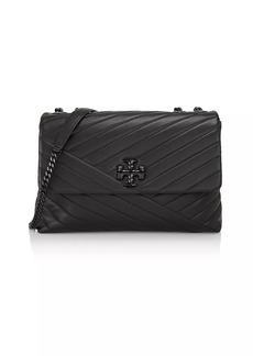 Tory Burch Kira Chevron Powder Coated Convertible Shoulder Bag