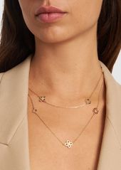 Tory Burch Kira Clover Long Necklace