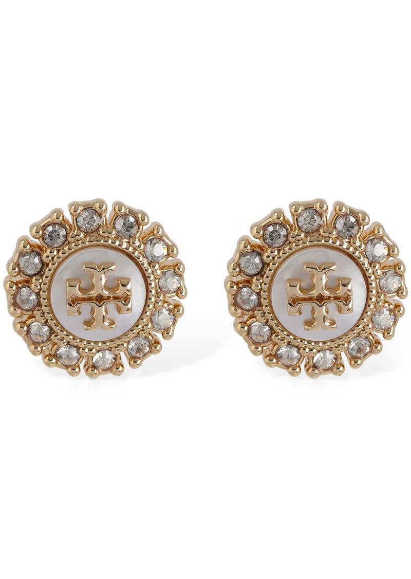 Tory Burch Kira Crystal Stud Earrings