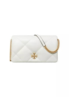 Tory Burch Kira Diamond-Quilted Leather Wallet