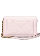 Tory Burch Kira Diamond Quilted Wallet W/ Chain