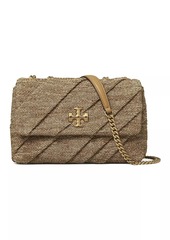 Tory Burch Kira Draped Raffia Convertible Shoulder Bag