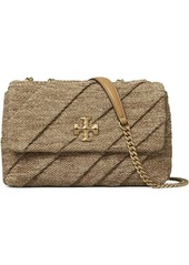 Tory Burch Kira Draped Raffia Small Convertible Shoulder Bag