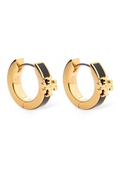 Tory Burch Kira Enamel Huggie Earrings