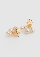 Tory Burch Kira Faux Pearl Front-back Earrings