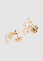 Tory Burch Kira Faux Pearl Front-back Earrings