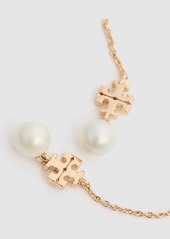 Tory Burch Kira Faux Pearl Long Earrings