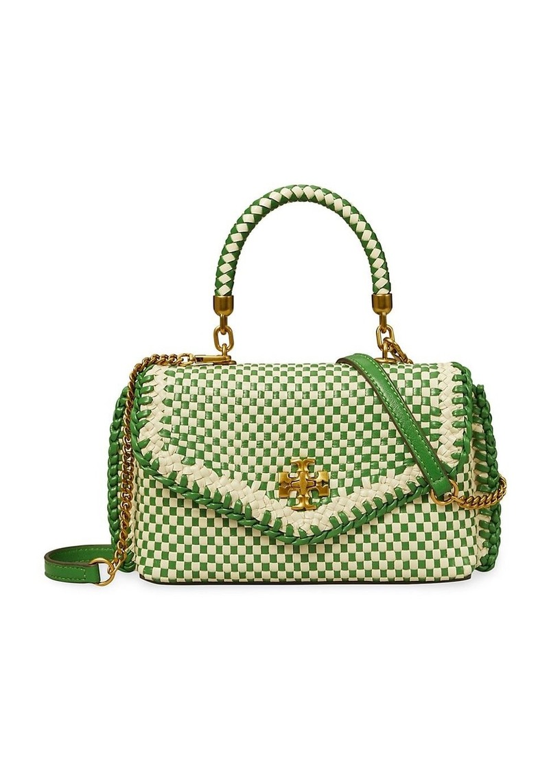 Tory Burch Robinson Small Top-handle Satchel in Green