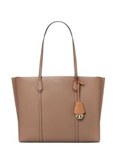 Tory Burch leather logo-print tote bag