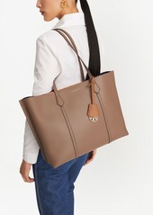 Tory Burch leather logo-print tote bag