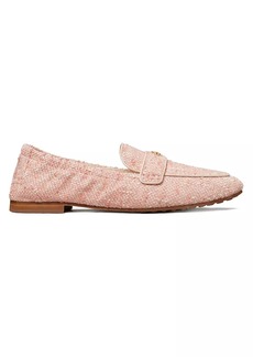 Tory Burch Leather-Trimmed Tweed Ballet-Style Loafers