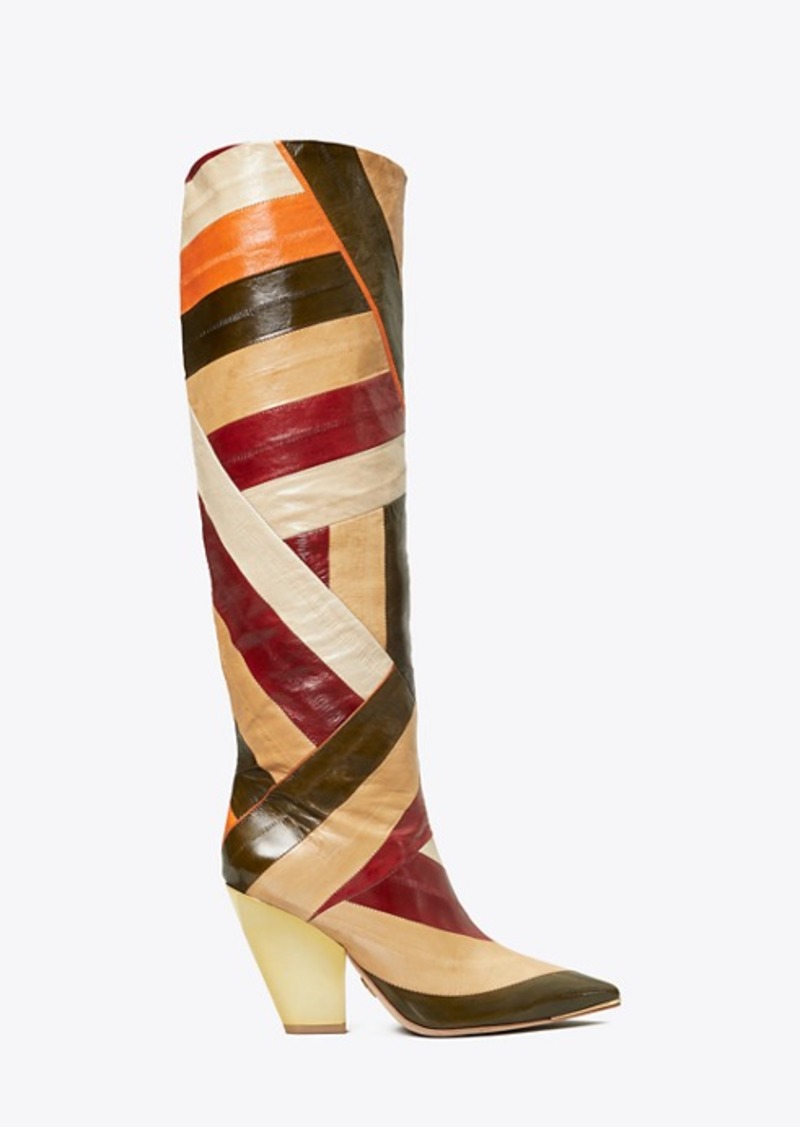 Tory Burch LILA MULTI-COLOR KNEE BOOT | Shoes