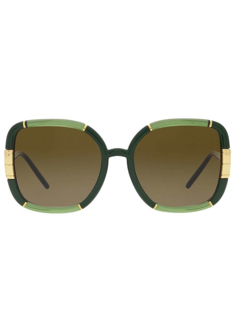 Tory Burch logo-hinge square-frame sunglasses