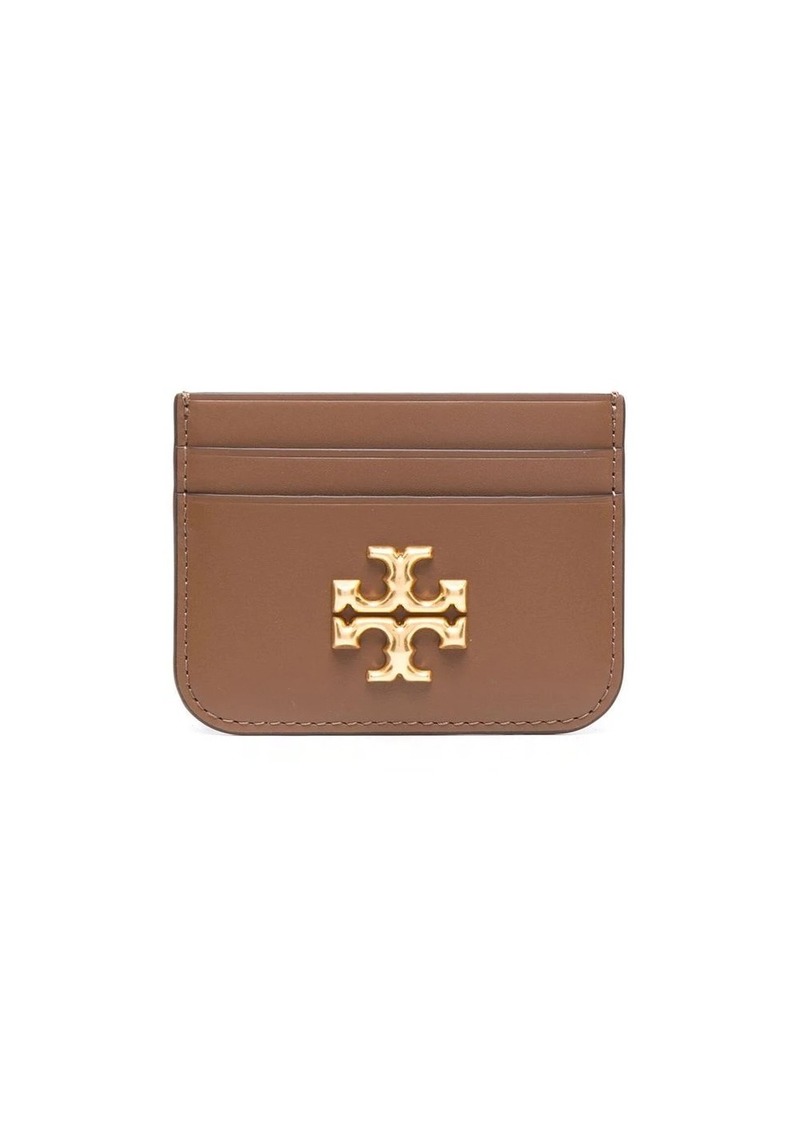 Tory Burch logo-motif leather cardholder