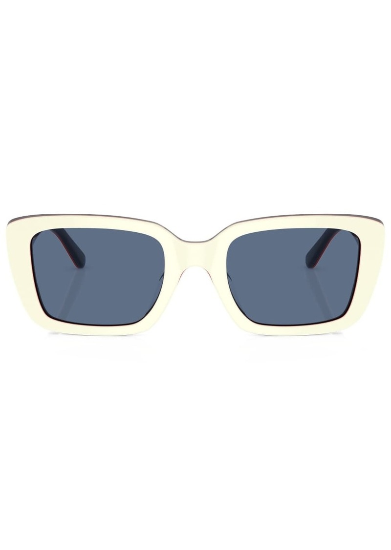 Tory Burch logo-plaque cat-eye sunglasses