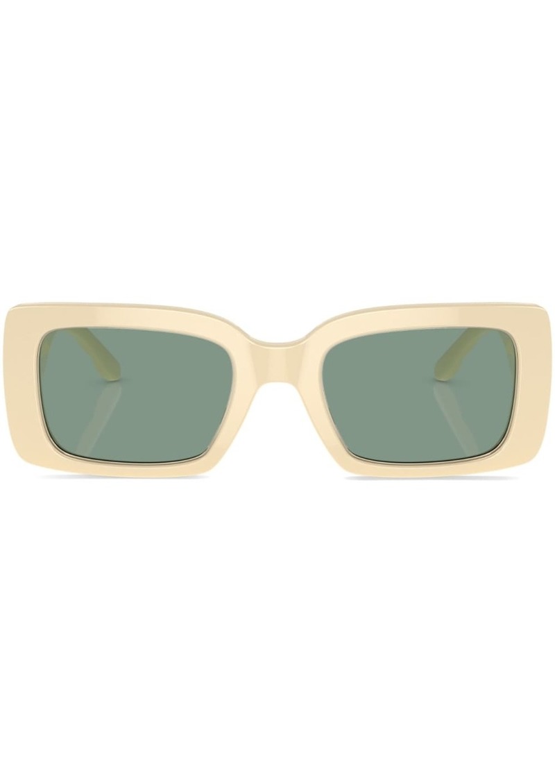 Tory Burch logo-plaque rectangle-frame sunglasses