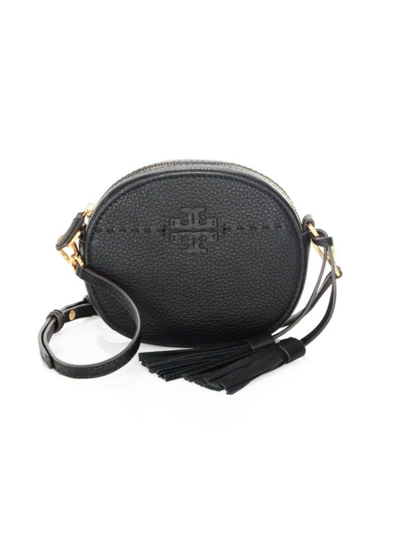 Tory Burch McGraw Round Leather Crossbody Bag | Handbags