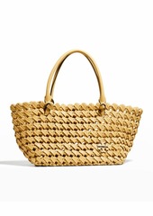 Tory Burch McGraw Woven Leather Tote Bag