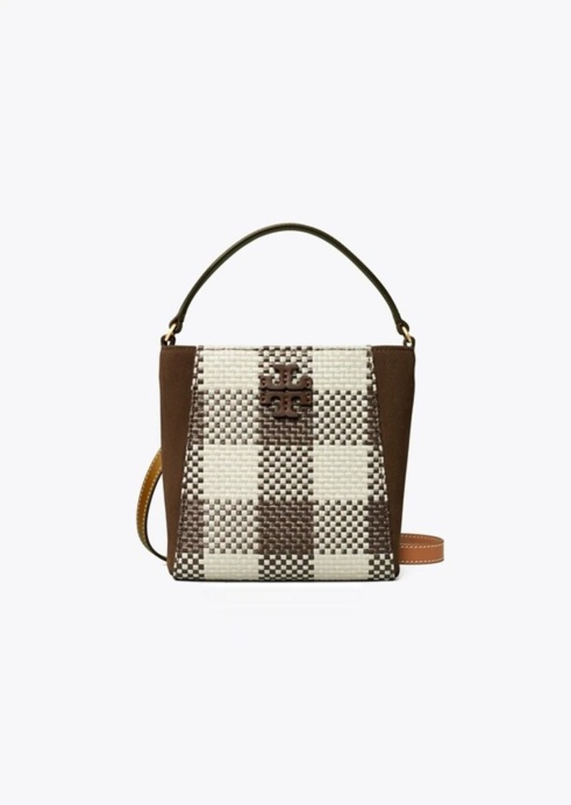 Tory Burch Women's Mcgraw Raffia Small Bucket Bag