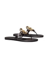 Tory Burch logo-plaque leather sandals