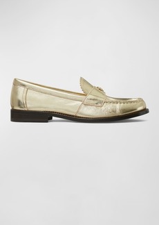 Tory Burch Metallic Medallion Classic Loafers