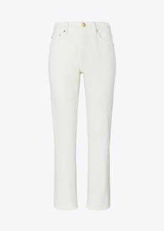Tory Burch Mid-Rise Cropped Jeans