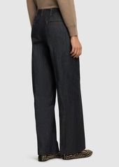 Tory Burch Mid Rise Straight Denim Jeans