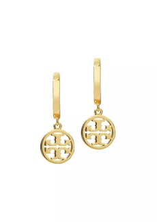 Tory Burch Miller 18K Gold-Plated Huggie Hoop Earrings