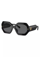 Tory Burch Miller 55MM Geometric Sunglasses