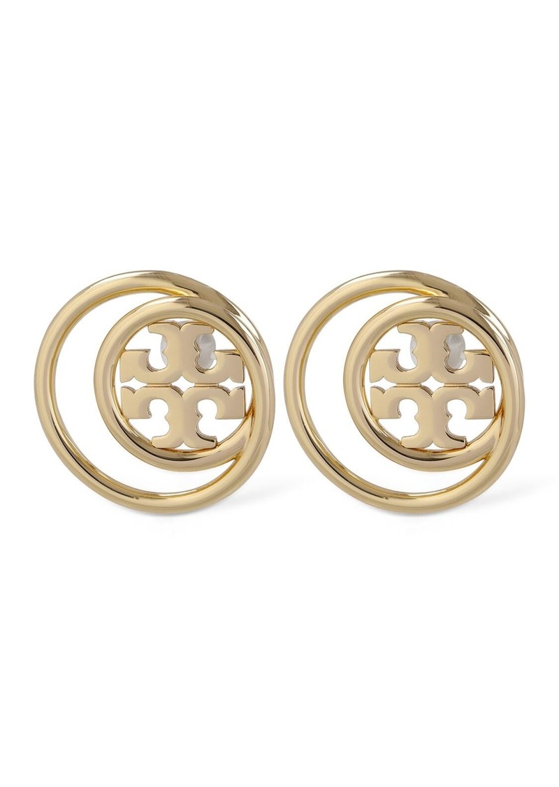 Tory Burch Miller Double Ring Stud Earrings