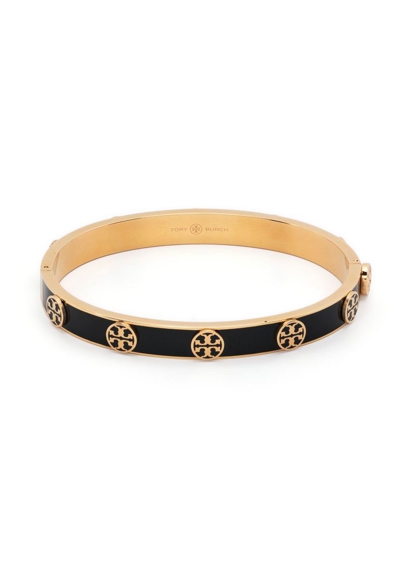 Tory Burch Miller logo-stud hinge bracelet