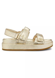 Tory Burch Miller Metallic Leather Sandals