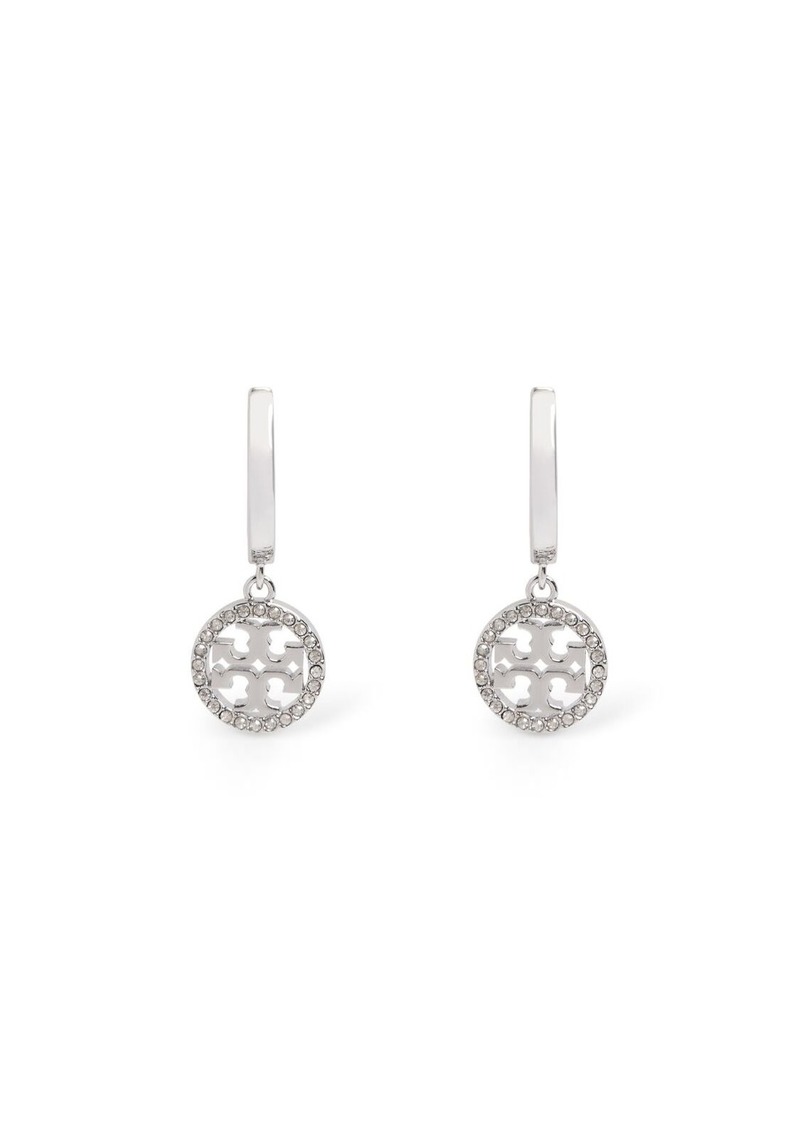 Tory Burch Miller Pavé Hoop Earrings