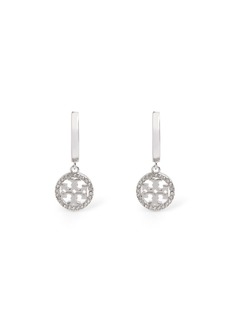 Tory Burch Miller Pavé Hoop Earrings