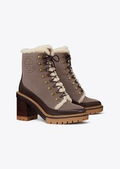 Tory Burch Miller Shearling Lug-Sole Ankle Boot