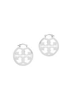 Tory Burch Miller Small 18K Gold-Plated Hoop Earrings