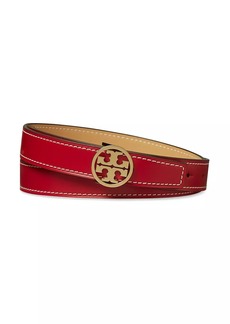 Tory Burch Miller Smooth Reversible Leather Belt