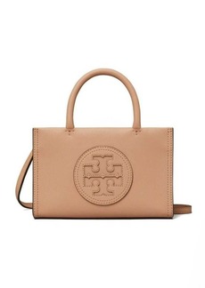 Tory Burch 'Mini Ella' Beige Tote Bag with Embossed Logo in Eco-Leather Woman