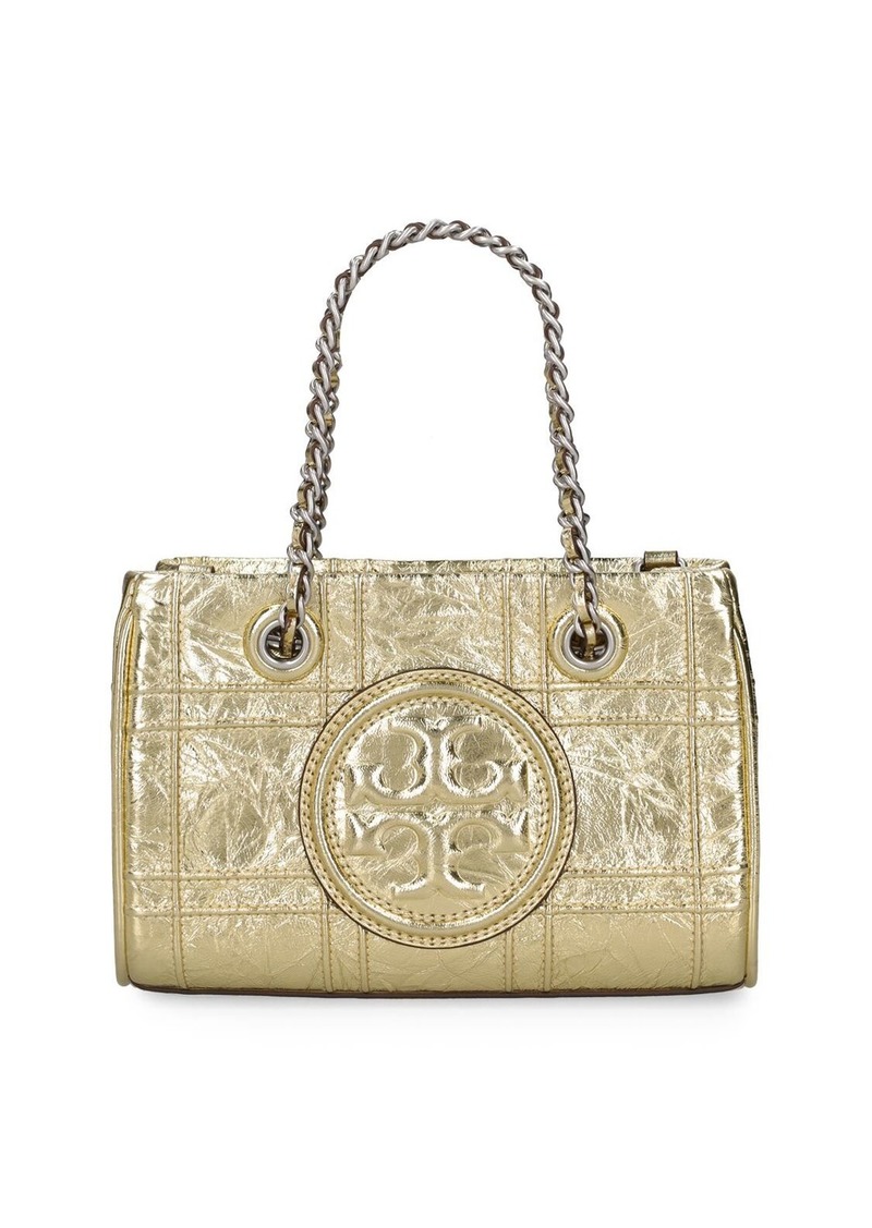 Tory Burch Mini Fleming Soft Metallic Leather Bag