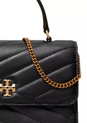 Tory Burch Mini Kira Chevron-Quilted Leather Wallet